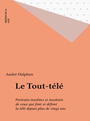 cover image of Le Tout-télé